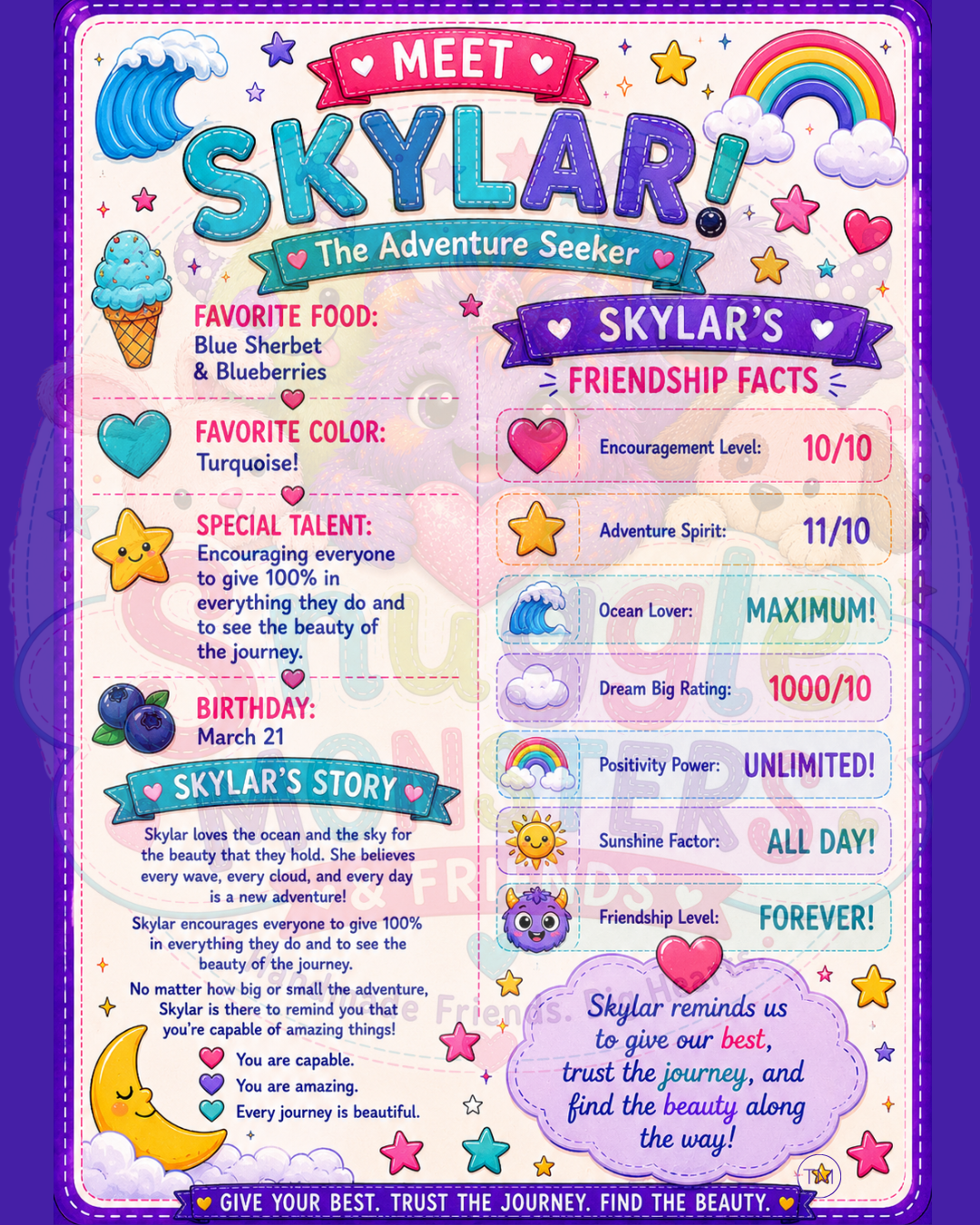Skylar stat card